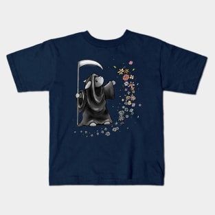 ‘Don’t be afraid’ rabbit grim reaper Kids T-Shirt